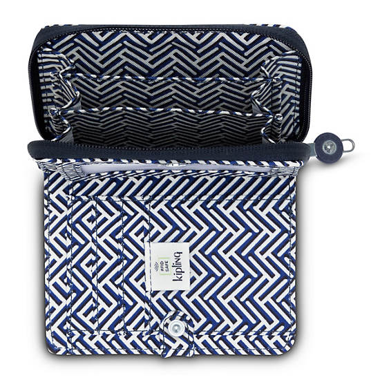 Kipling Money Love Klassieke Printed Small Wallet Portefeuille Donkerblauw | BE 2198PJ